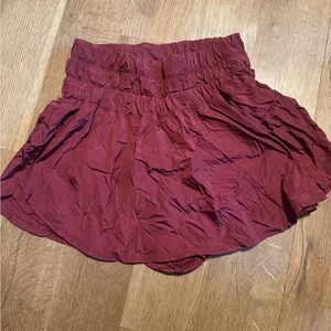 Free People Movement maroon skort size L